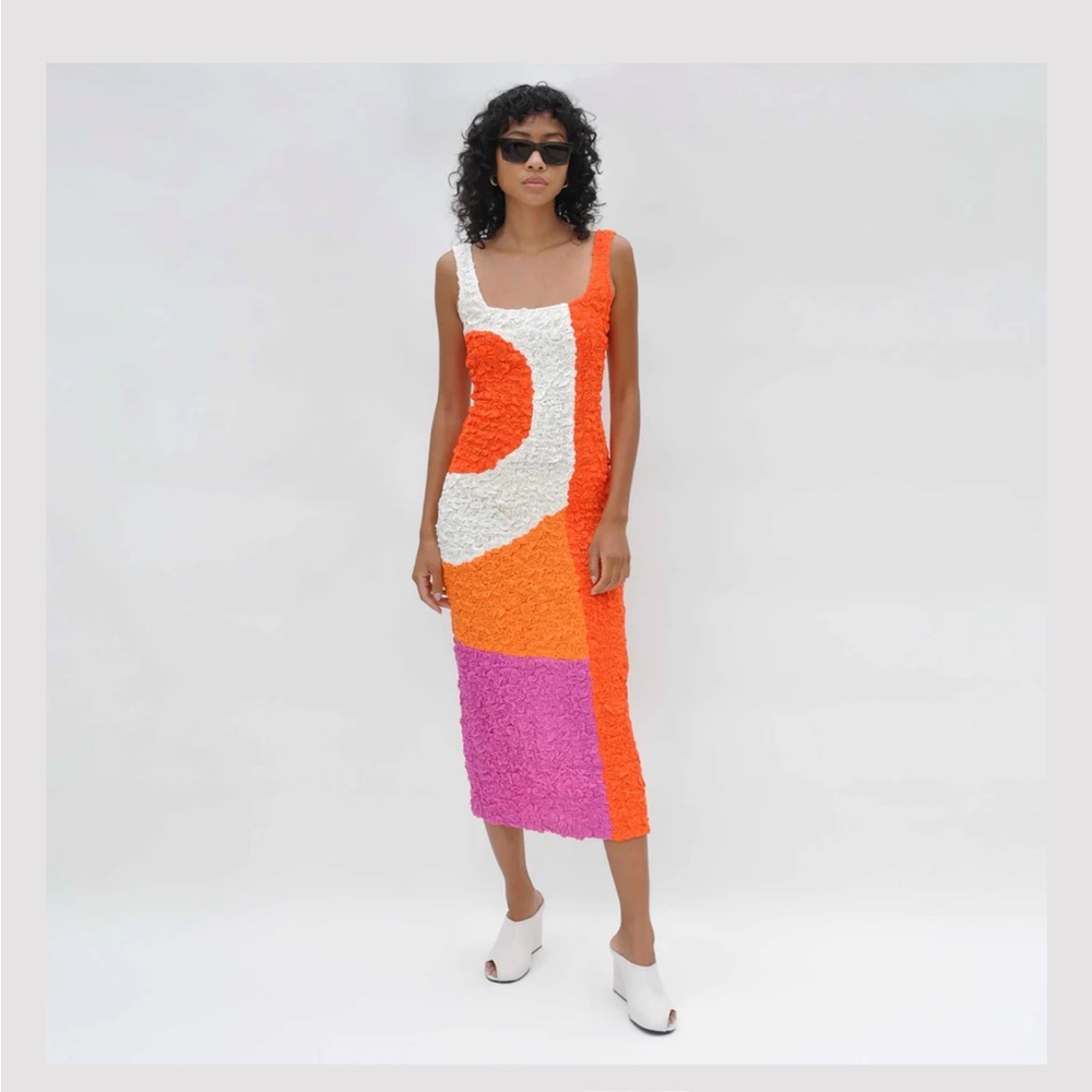 Mara Hoffman sold out Sloan dress red multi